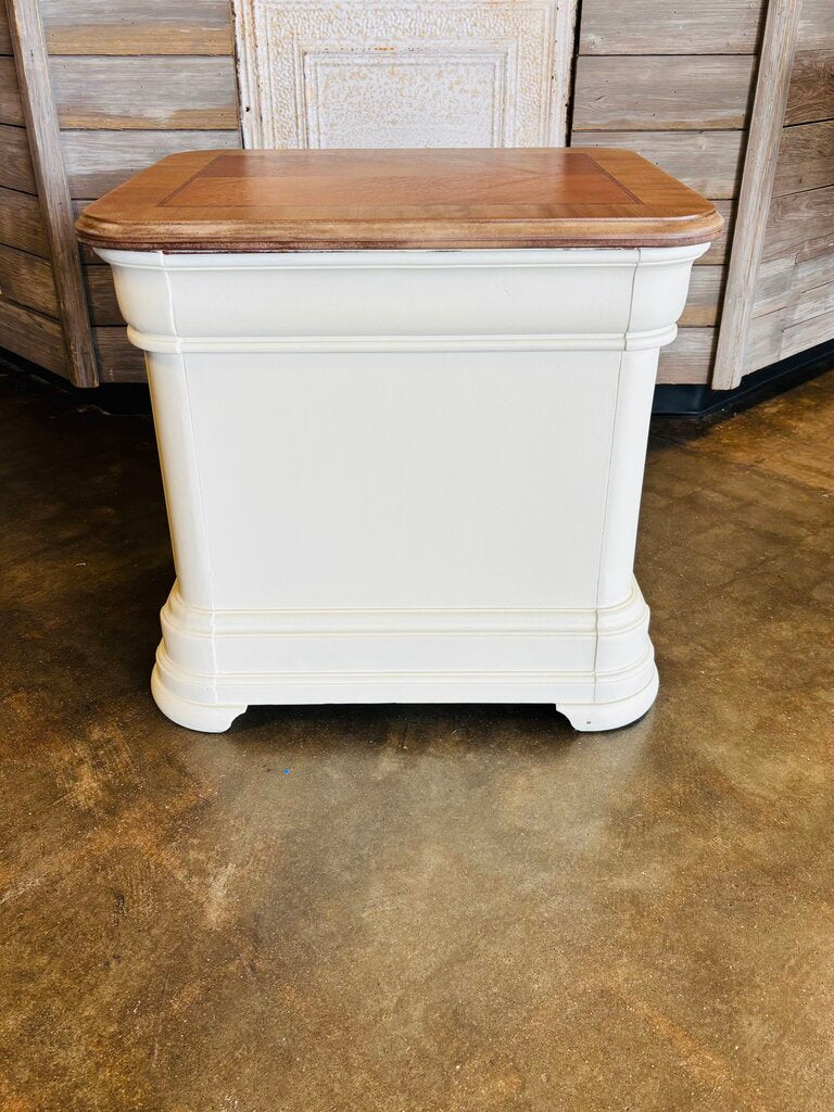 Wood Natural & Painted End Table