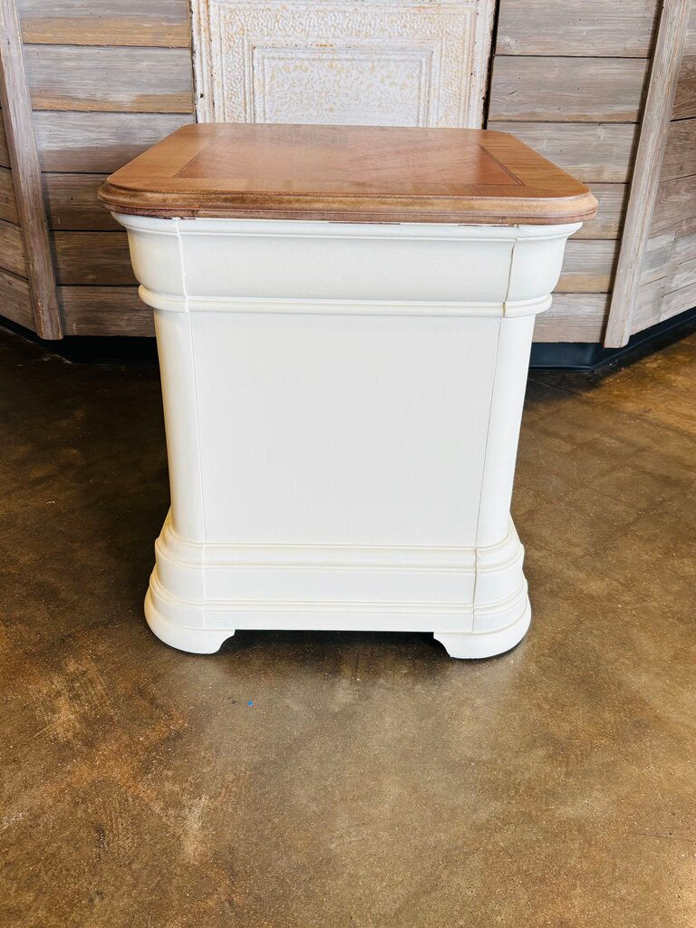 Wood Natural & Painted End Table