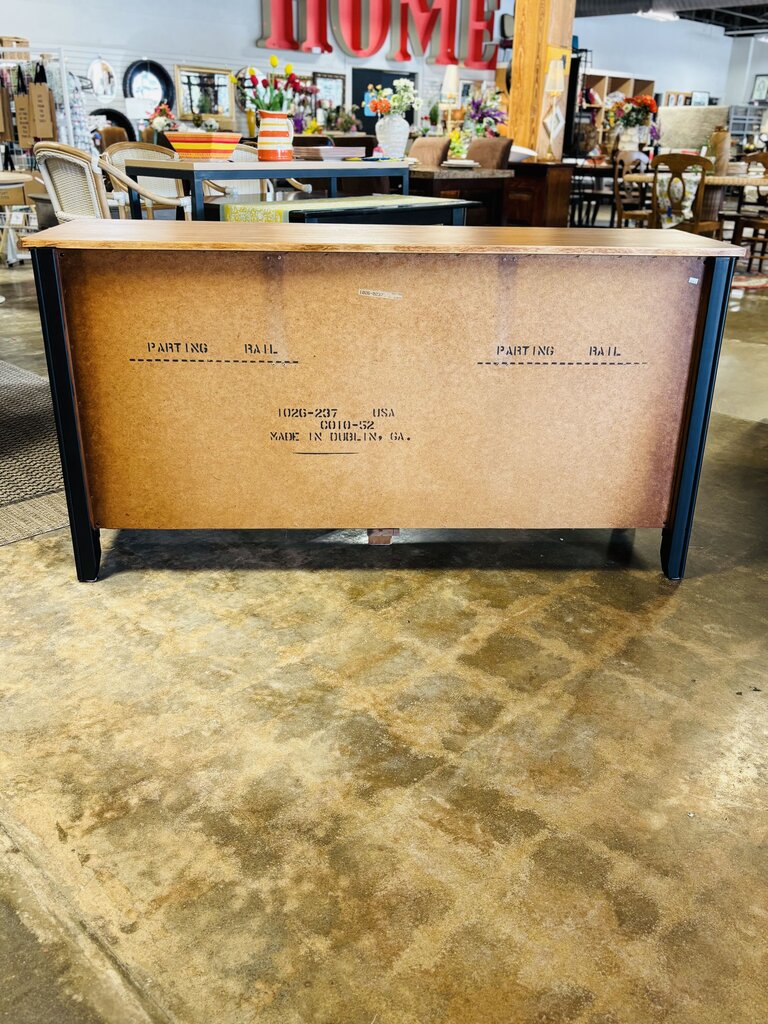 Painted 7 Drawer Dresser 63.75 X 18.25 X 33