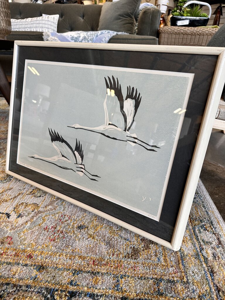 Signed/Numbered itzhak Ofer Bird Print