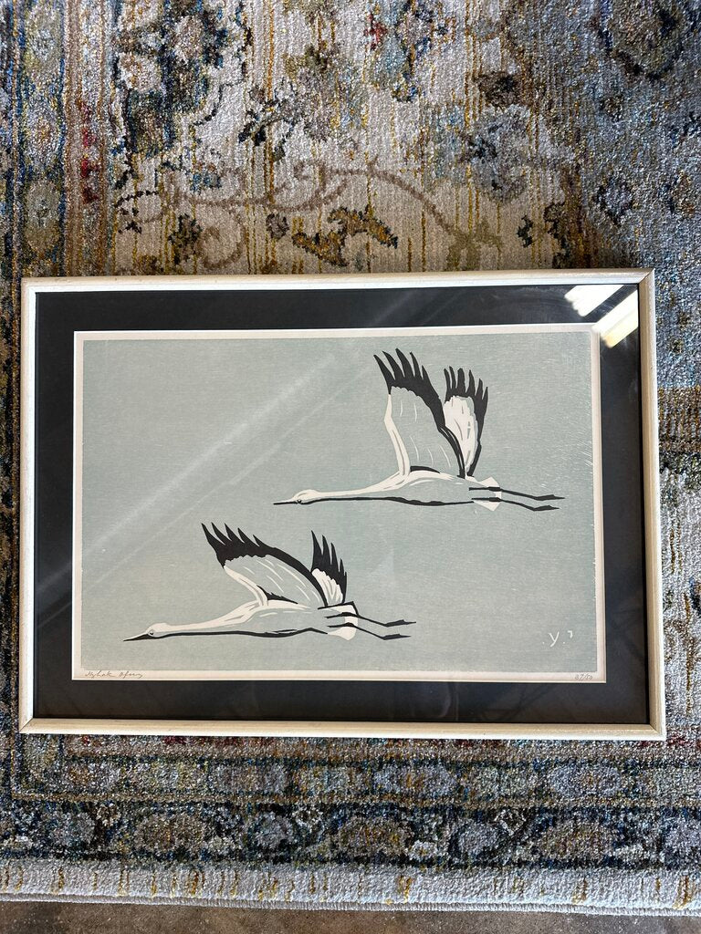 Signed/Numbered itzhak Ofer Bird Print
