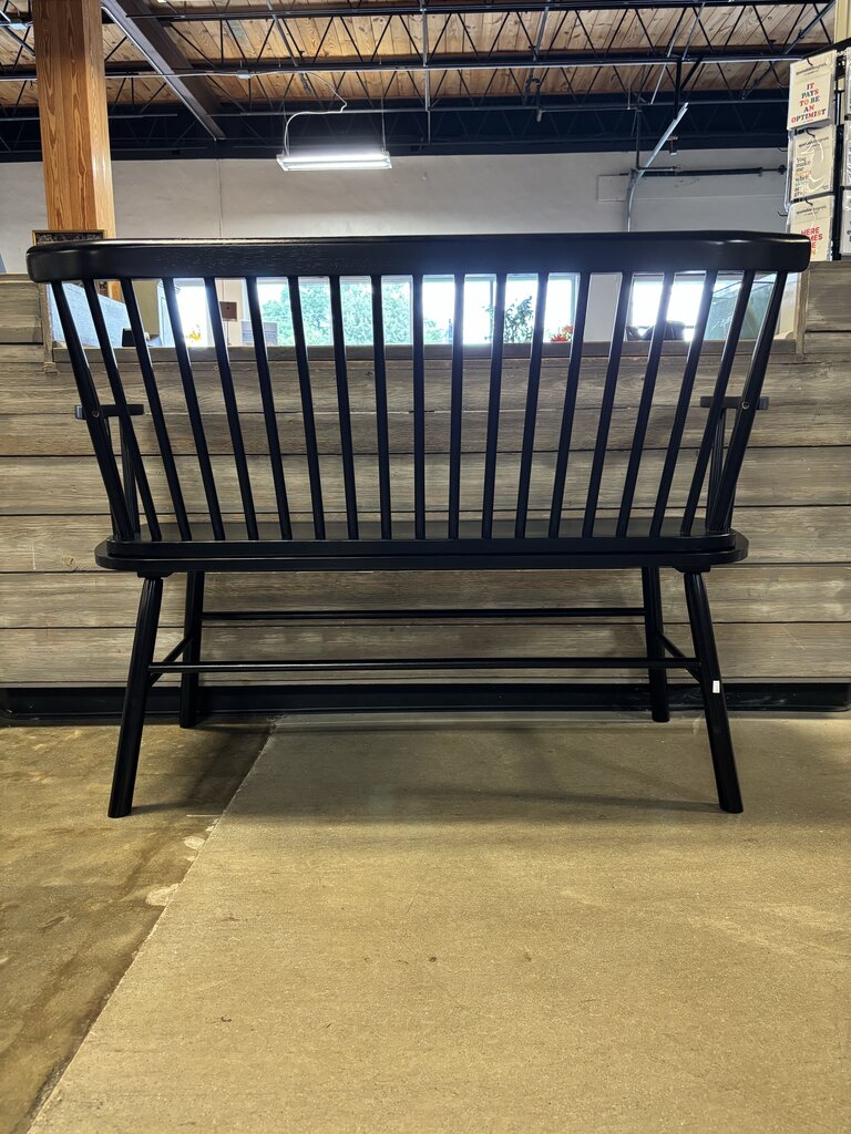 Spindleback Wood Loveseat