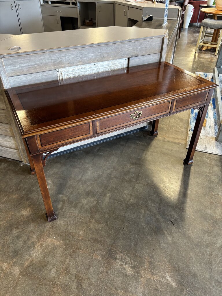One Drawer Inlay Top Desk 54 X 24 X 30