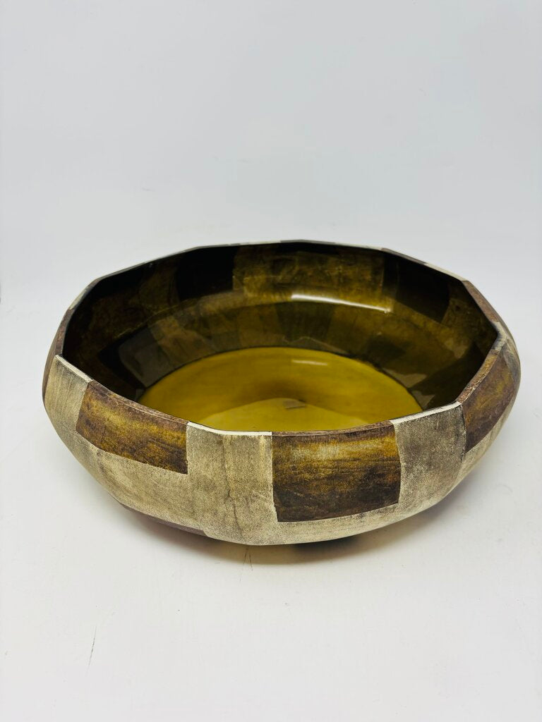Round Glass Deco Bowl