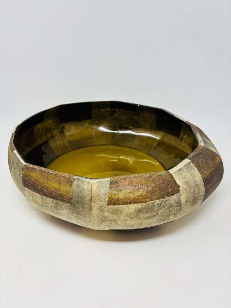 Round Glass Deco Bowl