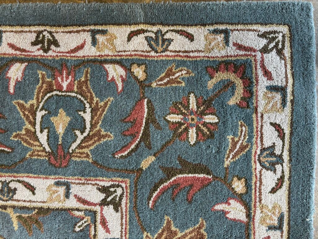 Heritage Blue 9 X 12 Wool Pile Rug