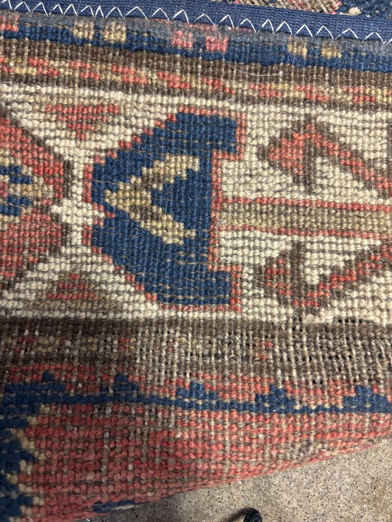 Turkish Geometric Medallion Rug 32.5 X 45