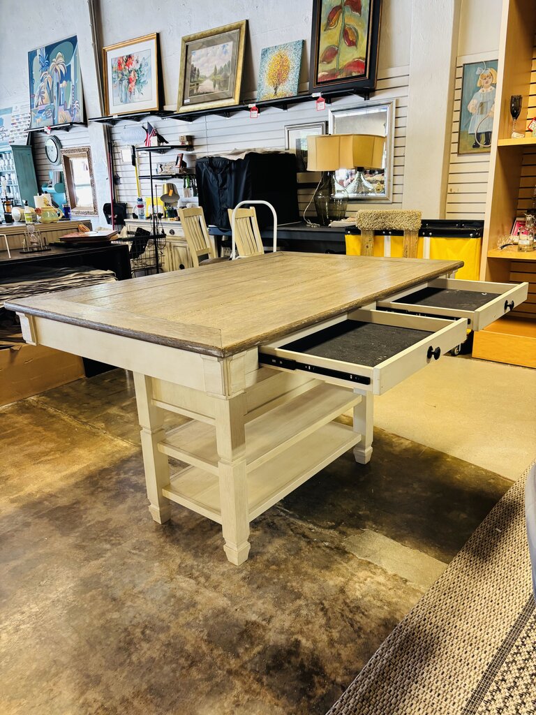 Counter Height Dining Table with 4 Chairs