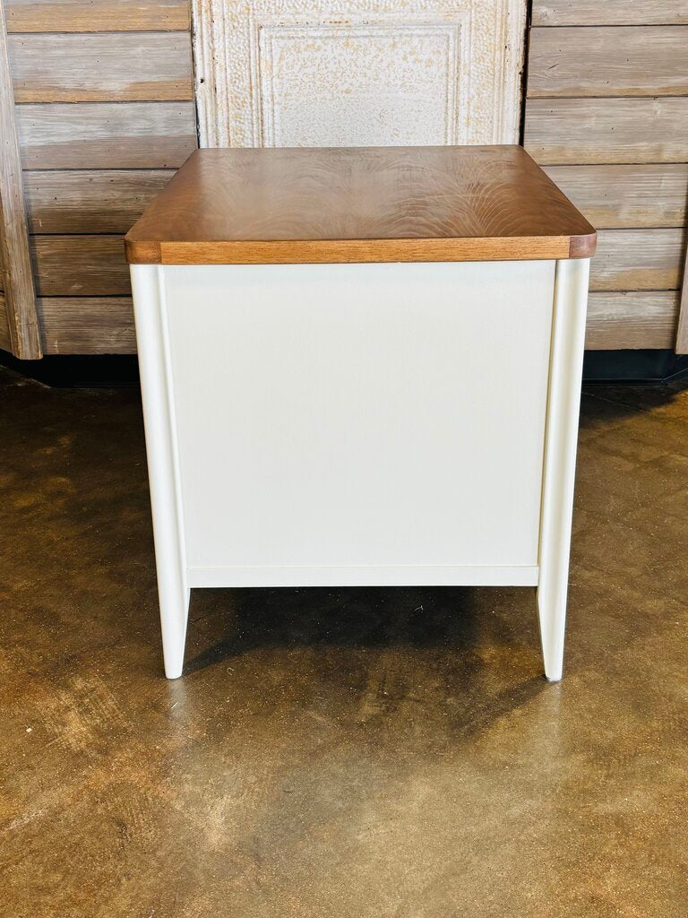 2 Door Painted Natural Top Cabinet