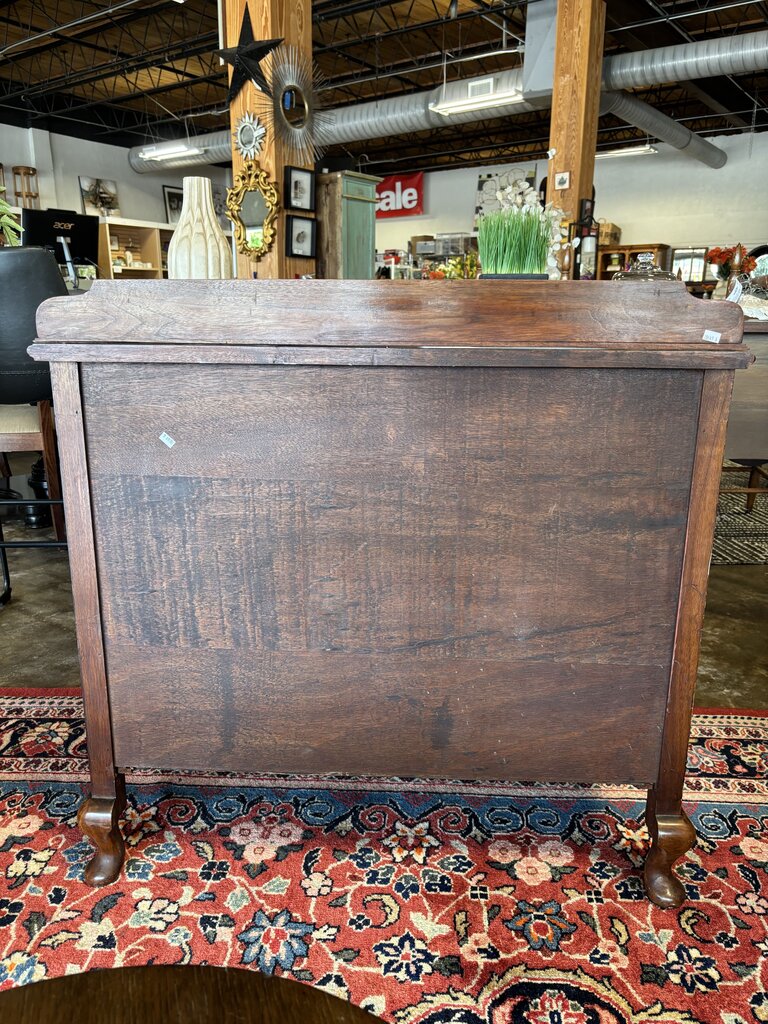 Two Door MCM Burled Wood Cabinet