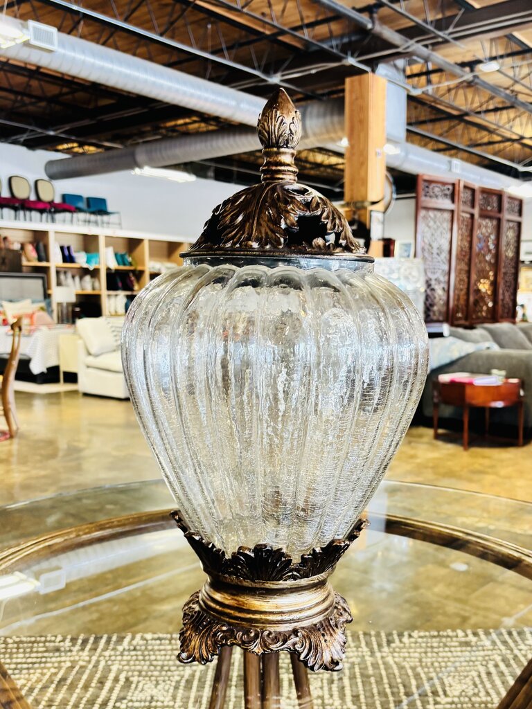 Large Lidded Glass Jar