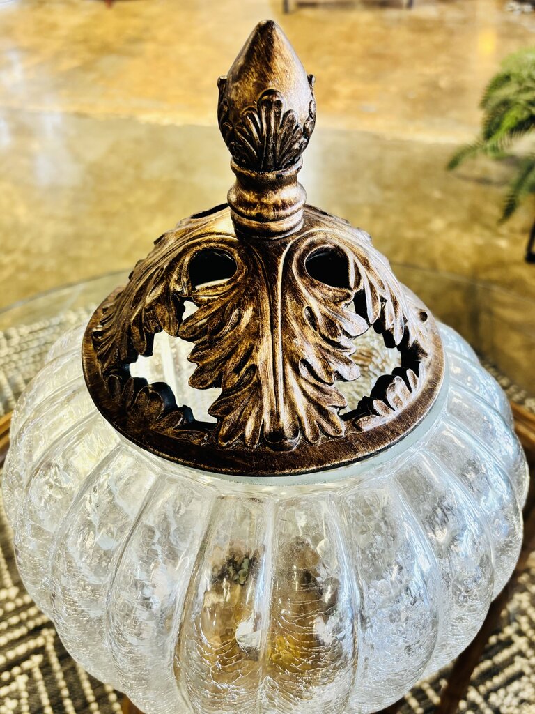 Large Lidded Glass Jar
