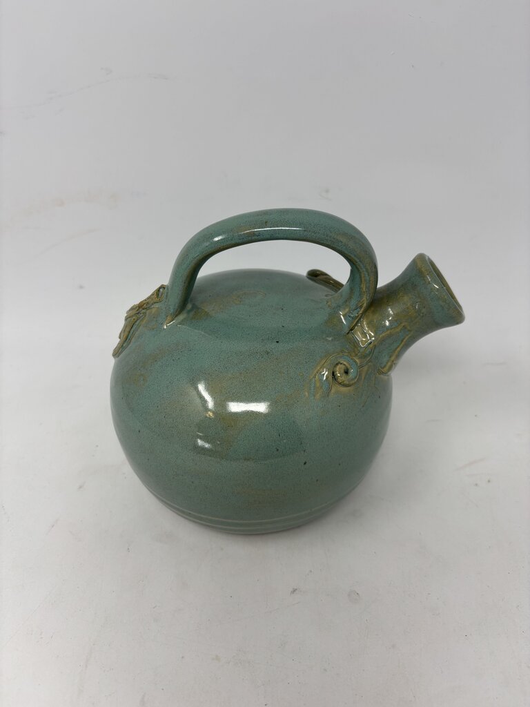 Pottery Signed Teapot