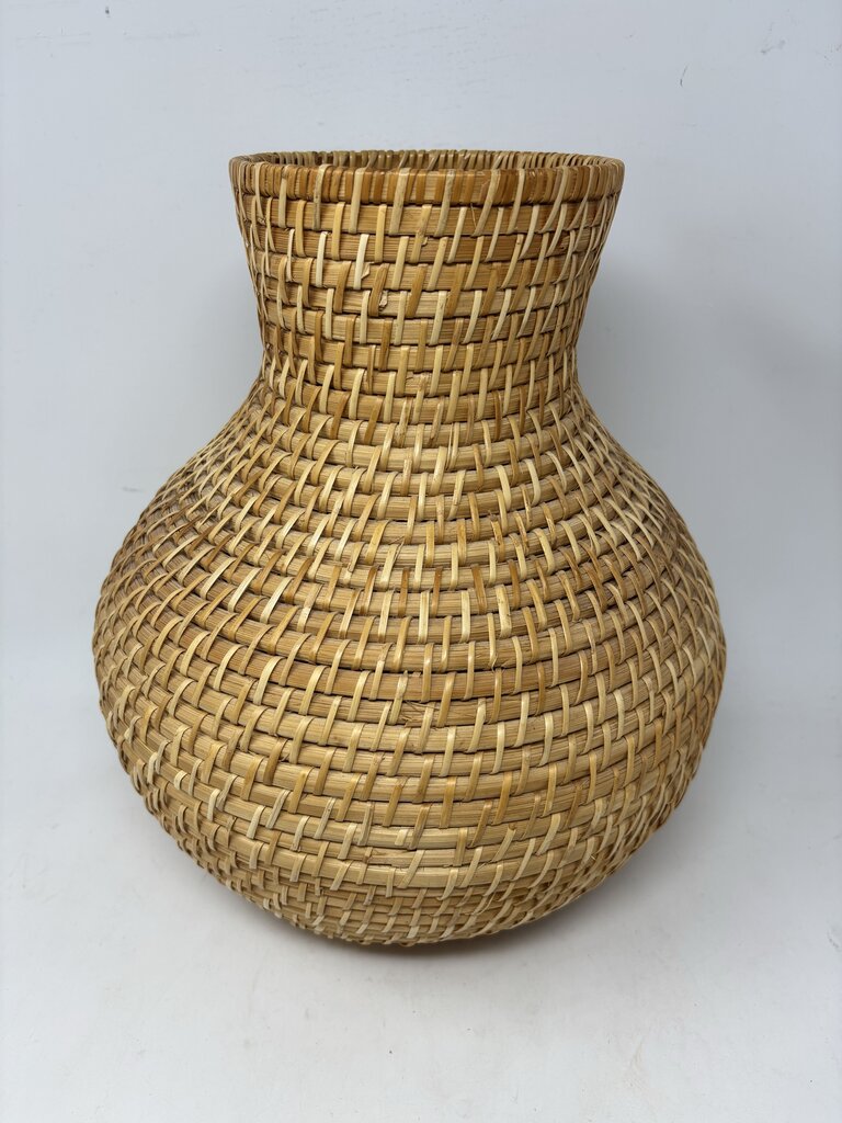 Woven Wicker Vase