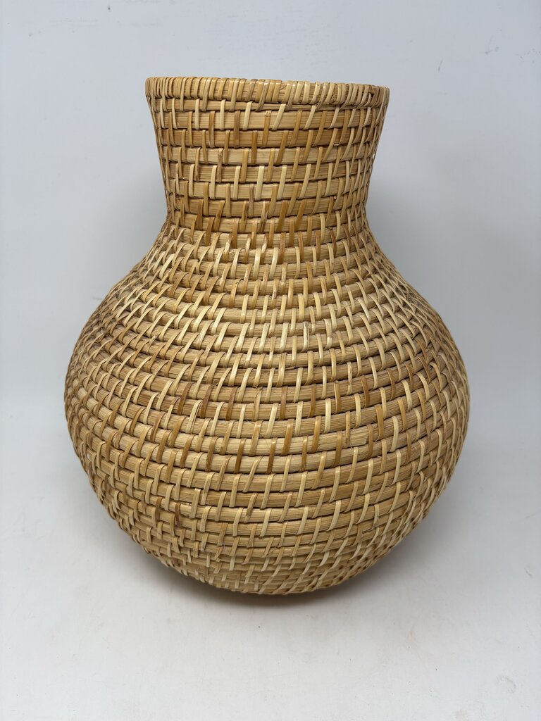 Woven Wicker Vase