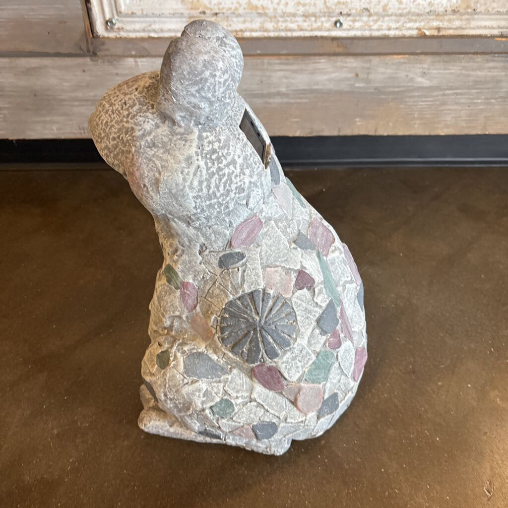 Solar Faux Tile Frog Deco