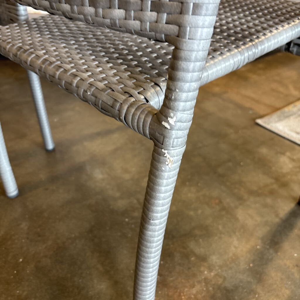 Faux Woven Wicker Patio Chairs