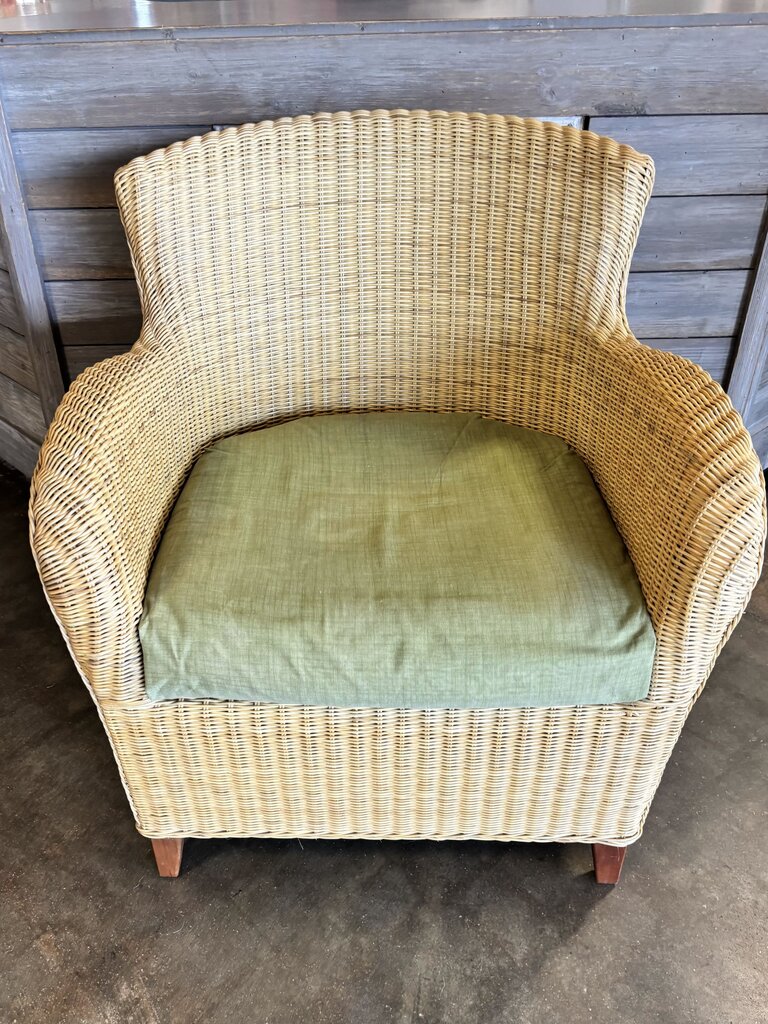 Rattan Arm Chair with Cushion