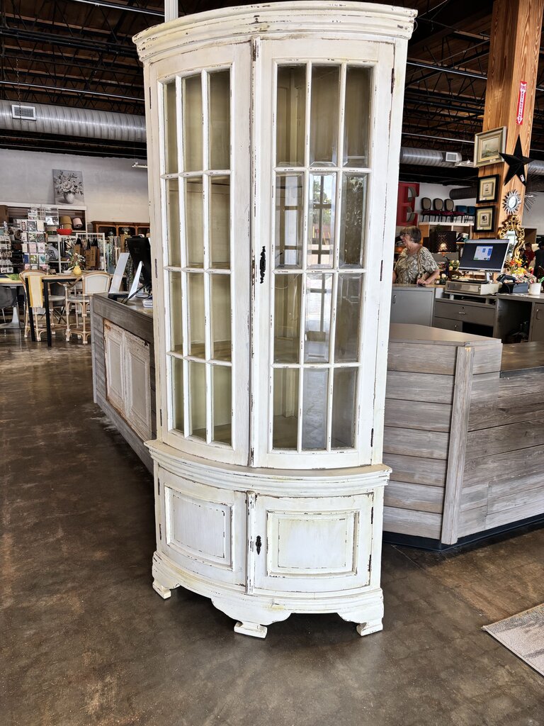 Shabby Chic 4 Door Corner Cabinet