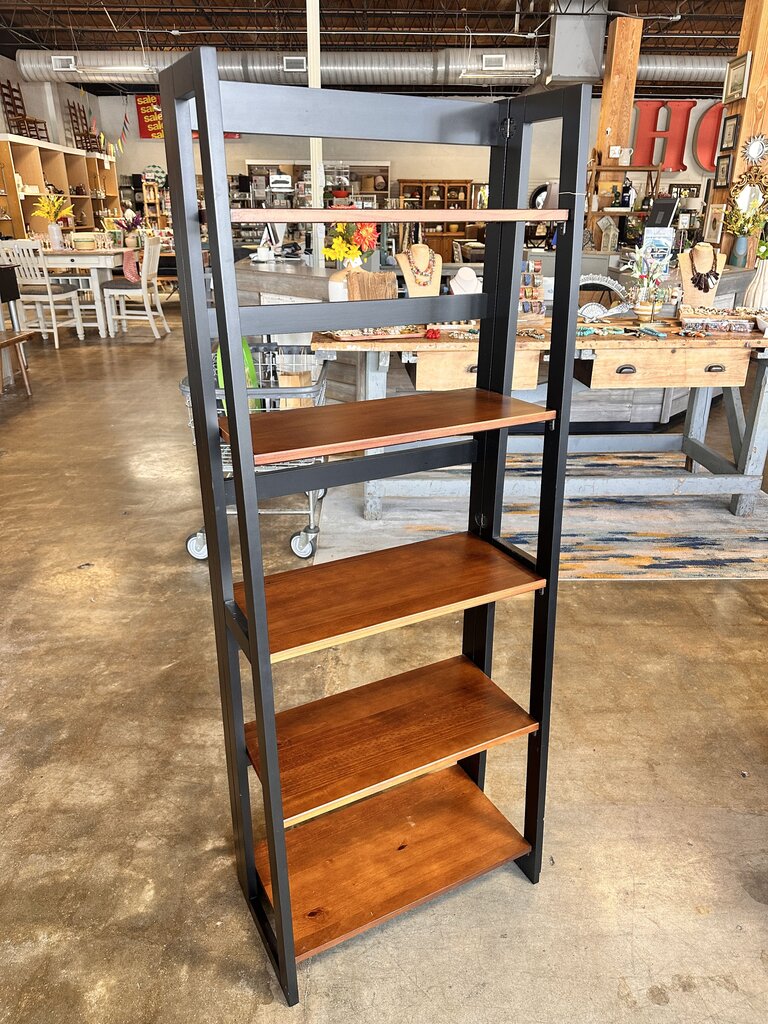 Wood Folding 5 Tier Shelf