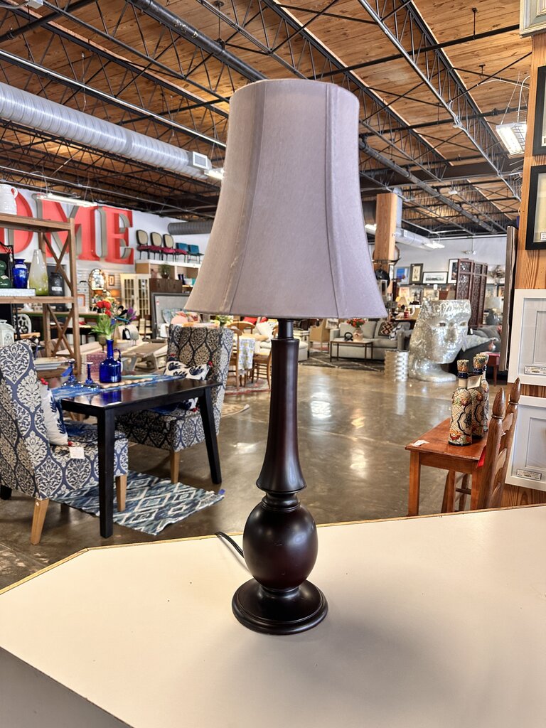 Table Lamp & Silk Shade