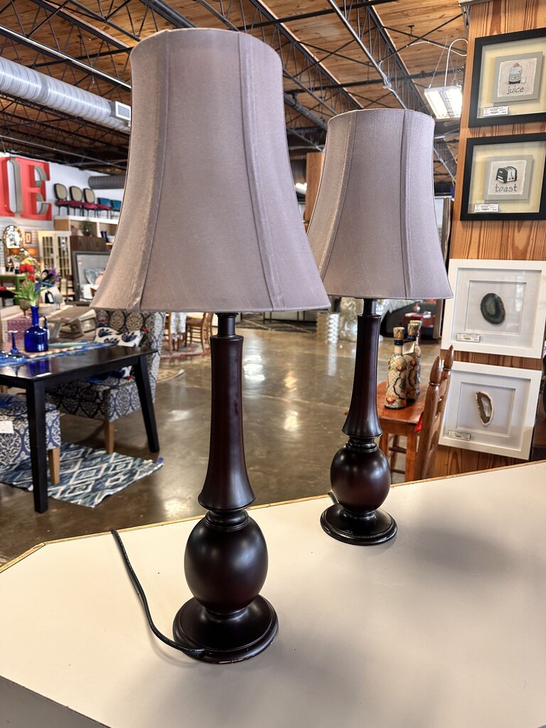 Table Lamp & Silk Shade