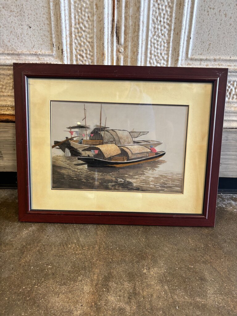Vintage Asian Sampan Boat