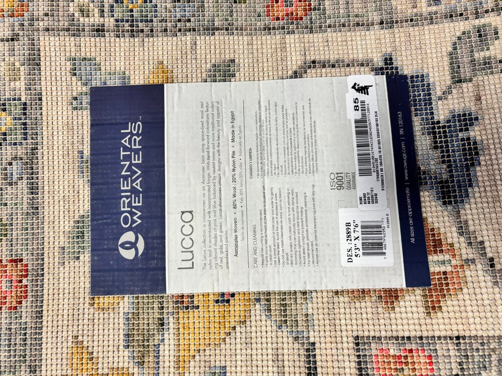 Lucca 5'3" X 7'6" Wool/Nylon Rug