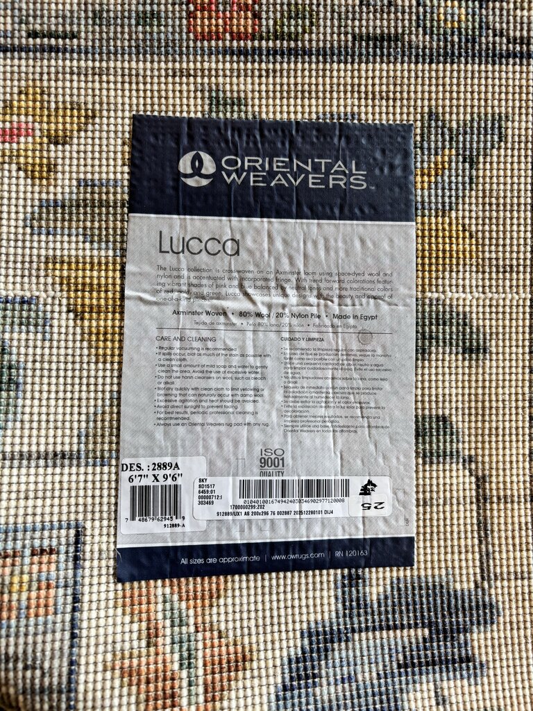 Lucca 6'7" X 9'6" Wool/Nylon Rug