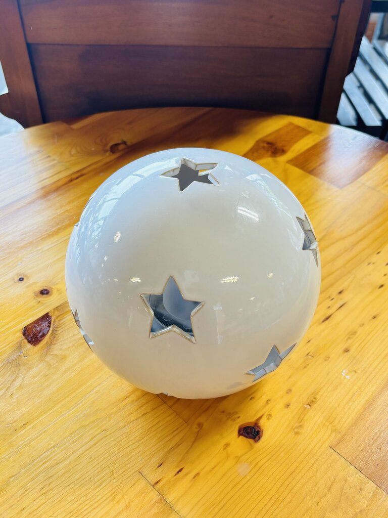 Set Three Star Ceramic Globes