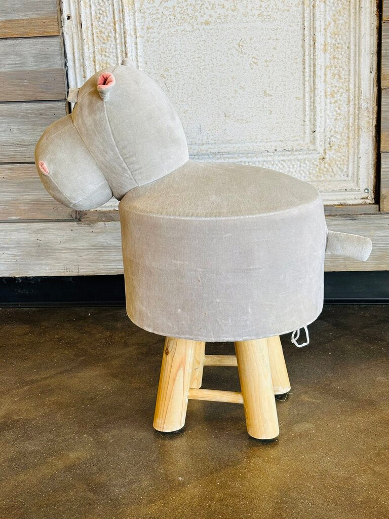 Gray Little Hippo Stool