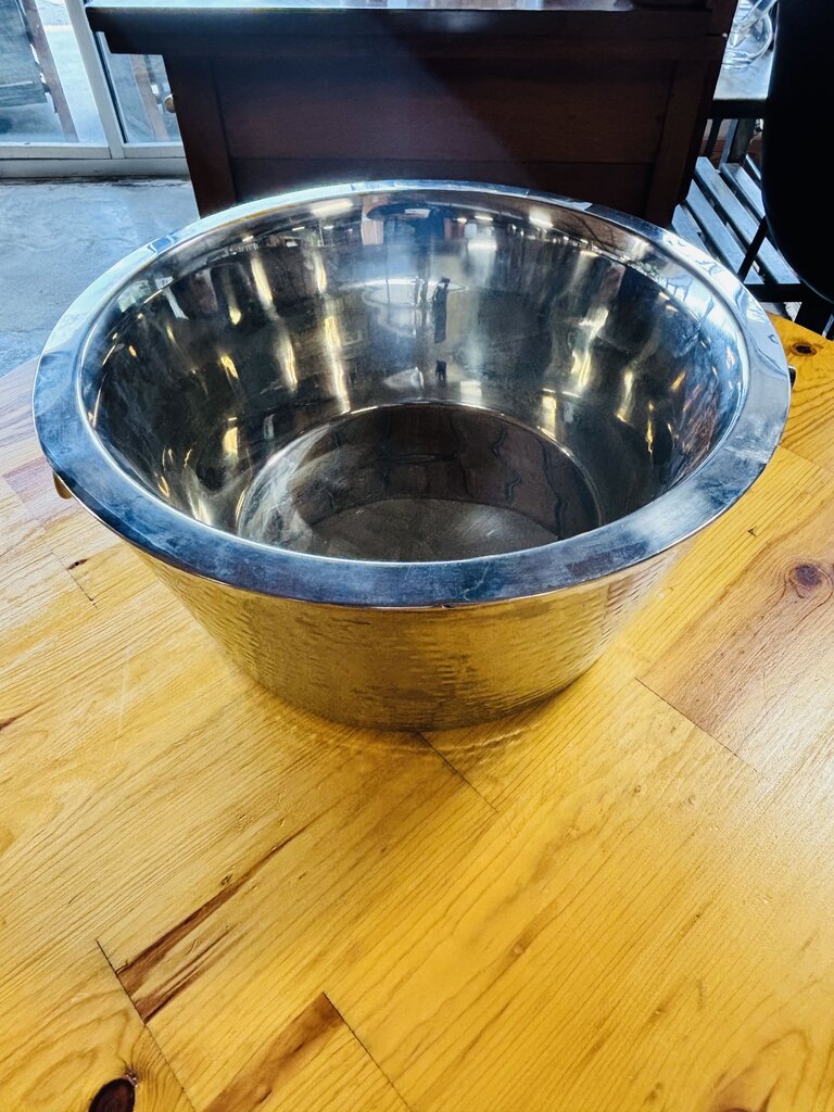 Hammered Silver Ice Bucket