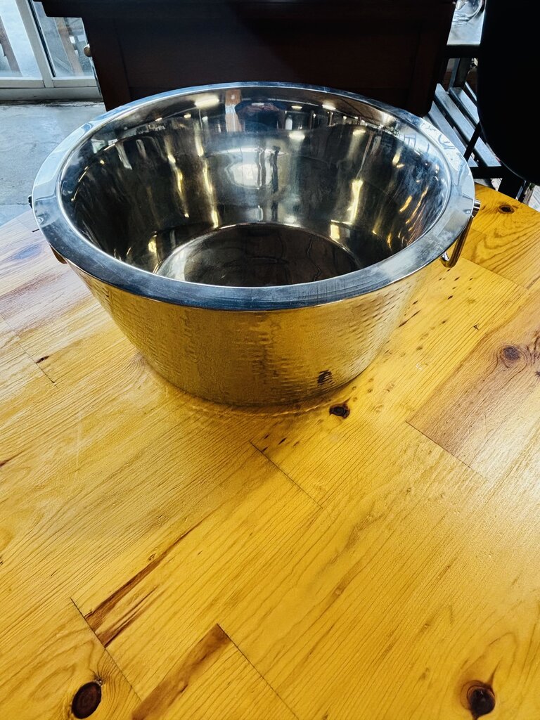 Hammered Silver Ice Bucket