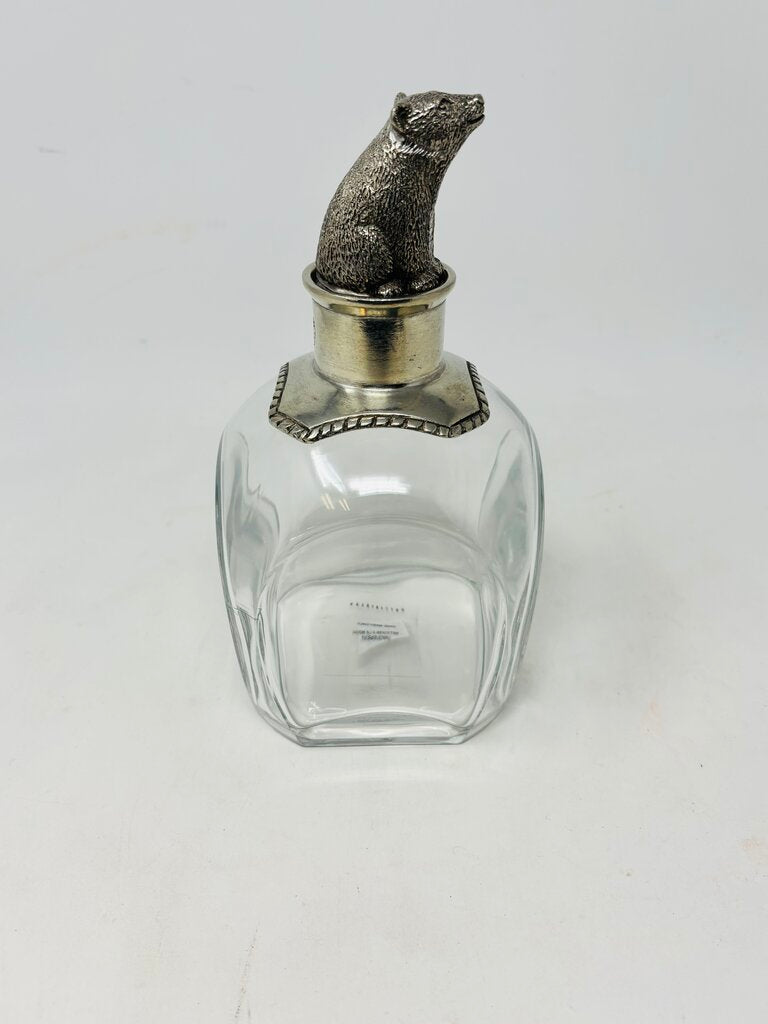 Pewter Bear Decanter