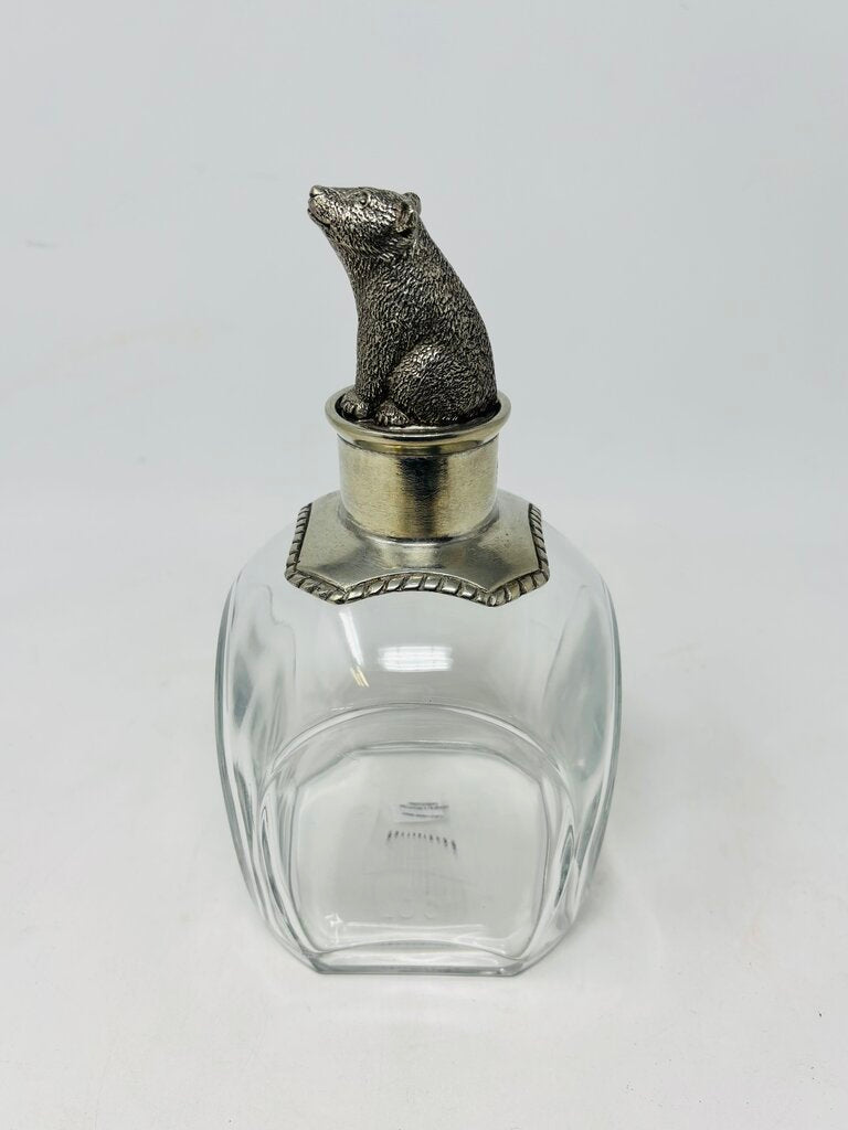 Pewter Bear Decanter