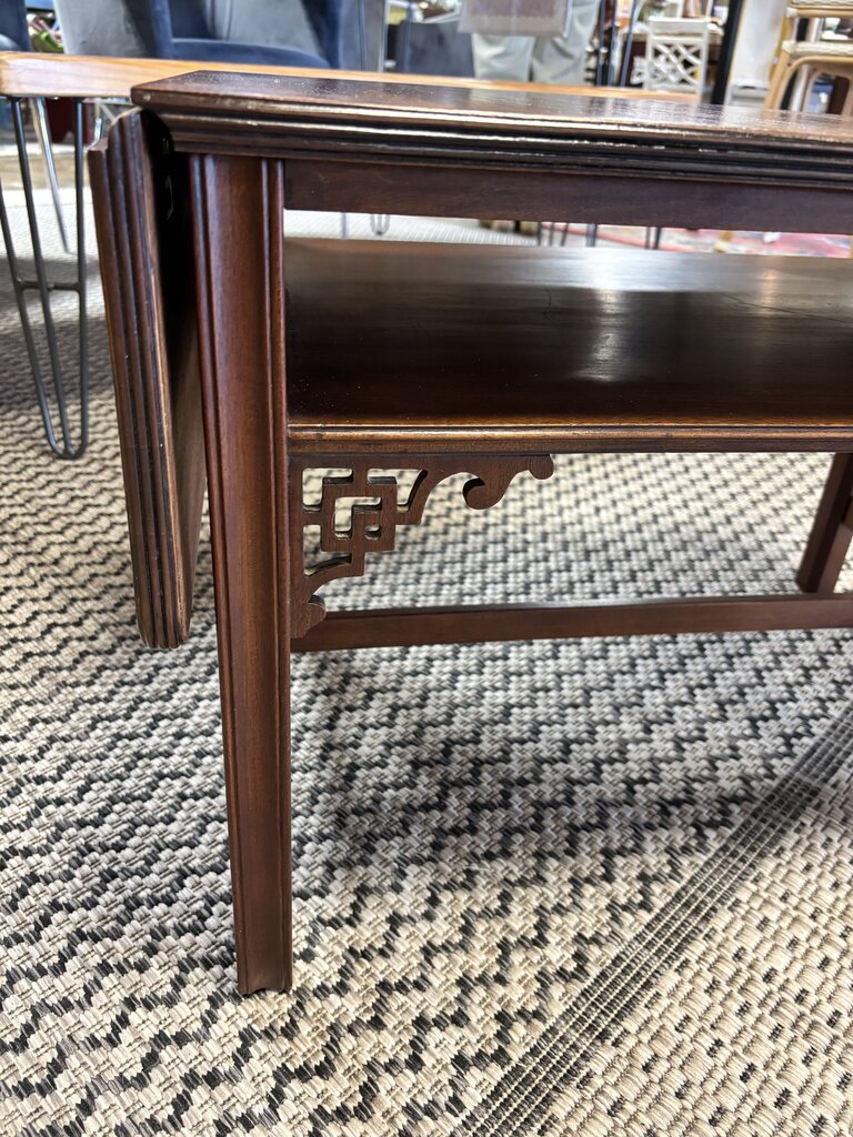 Drop Leaf Design Side Table 27.25 X 18 X 18
