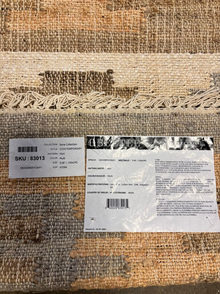 Sona Hizri Multi Rug 5 X 8