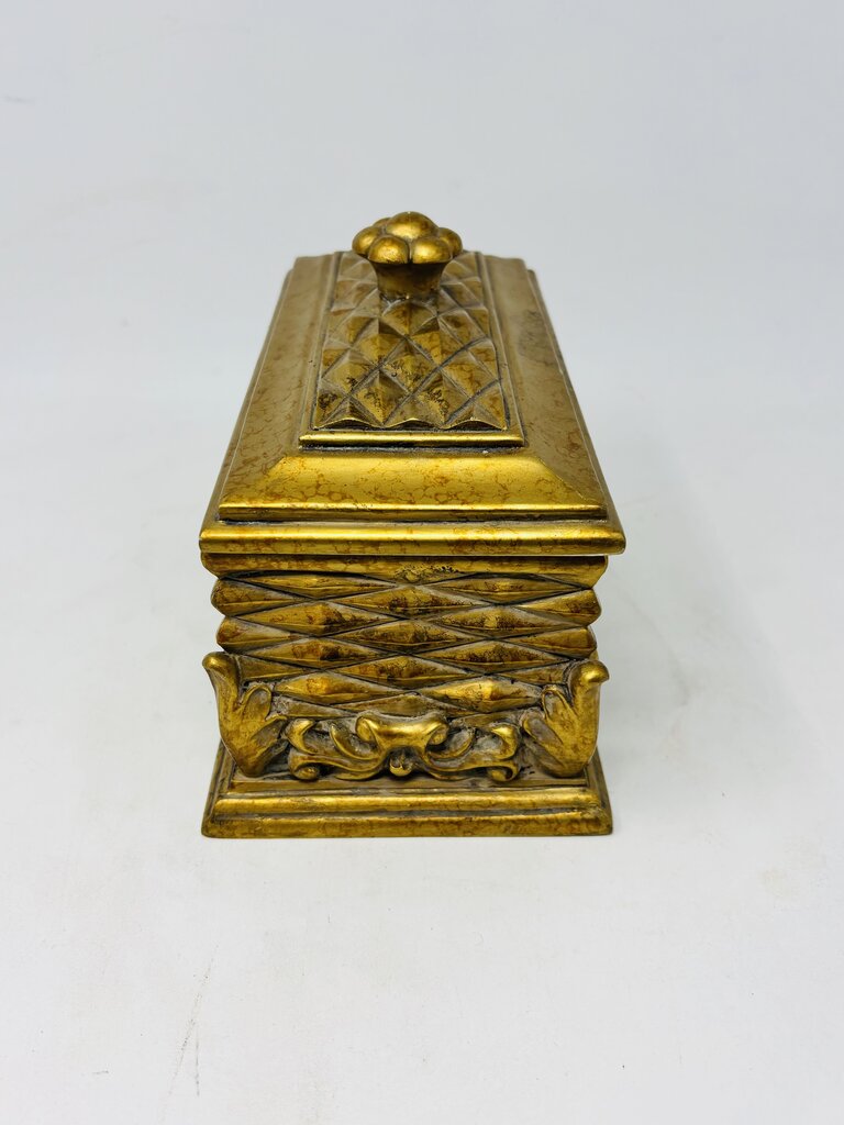 Heavy Carved Jewelry Box