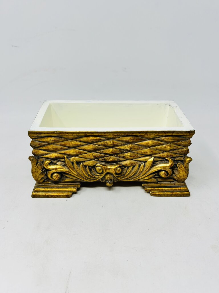 Heavy Carved Jewelry Box