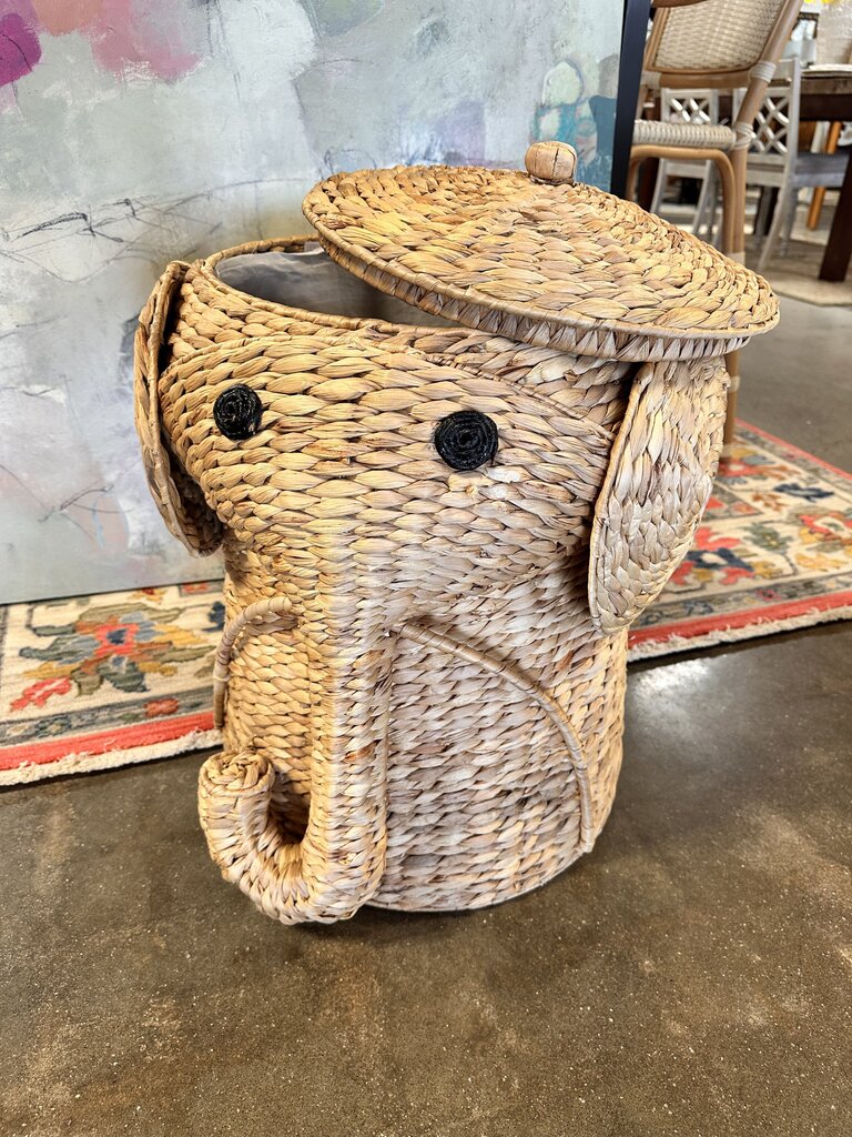 Large Rattan Elephant Basket