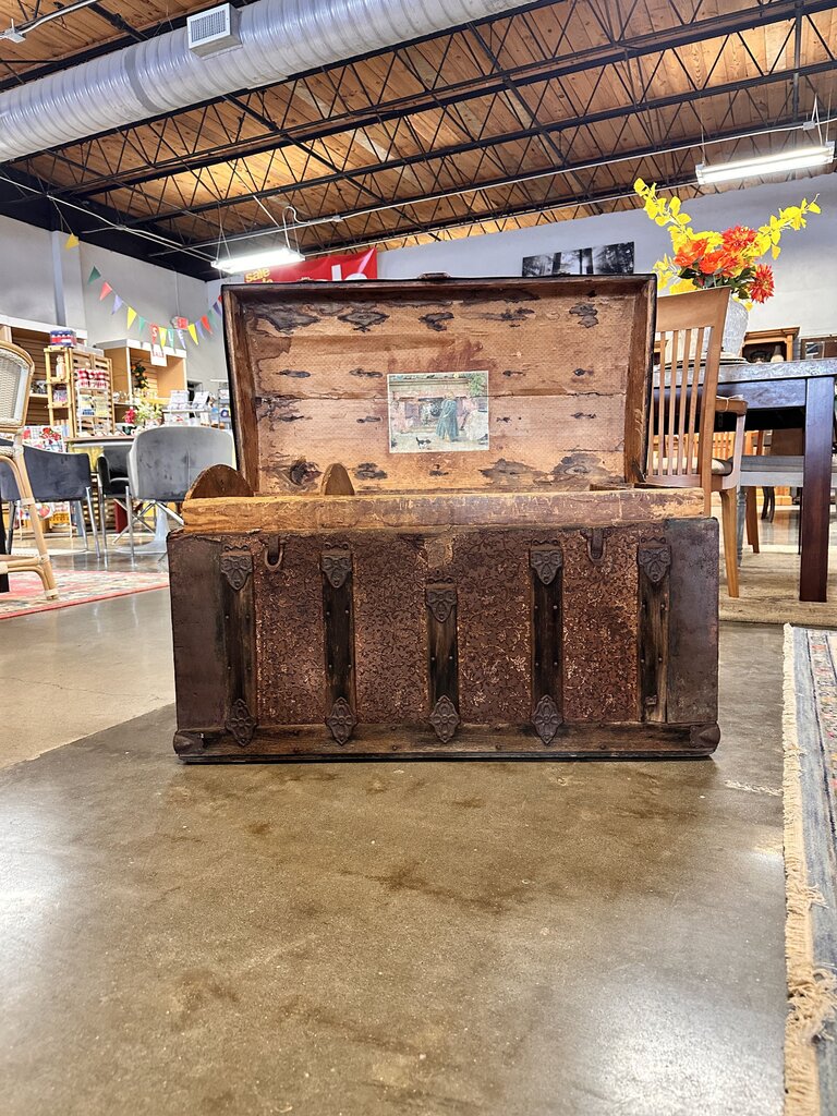 Camel Back Steamer Trunk