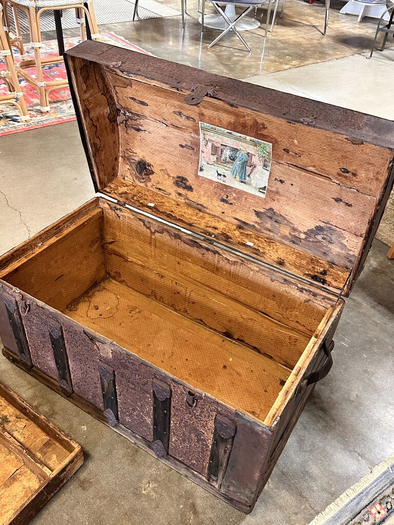 Camel Back Steamer Trunk