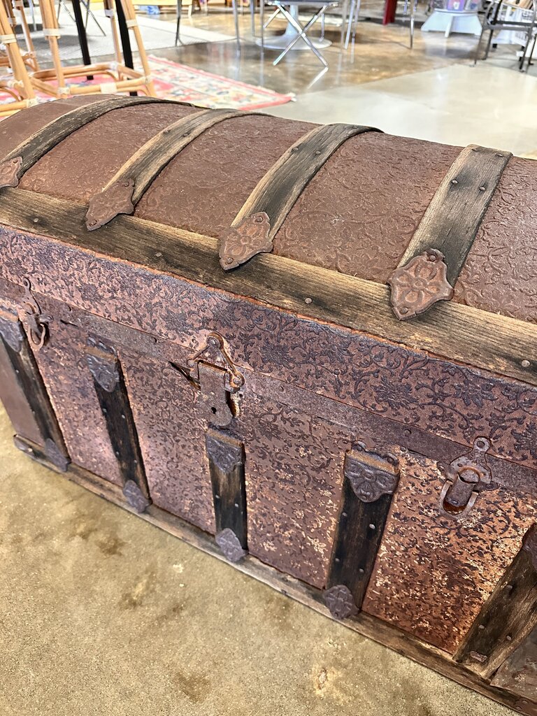 Camel Back Steamer Trunk