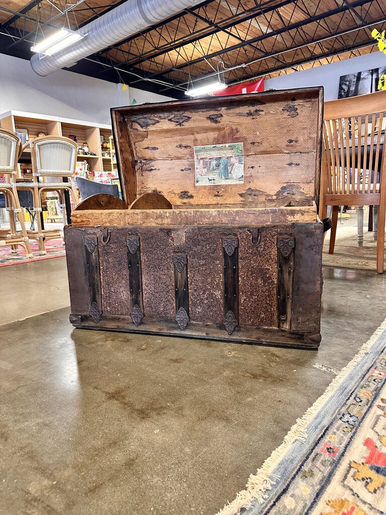 Camel Back Steamer Trunk