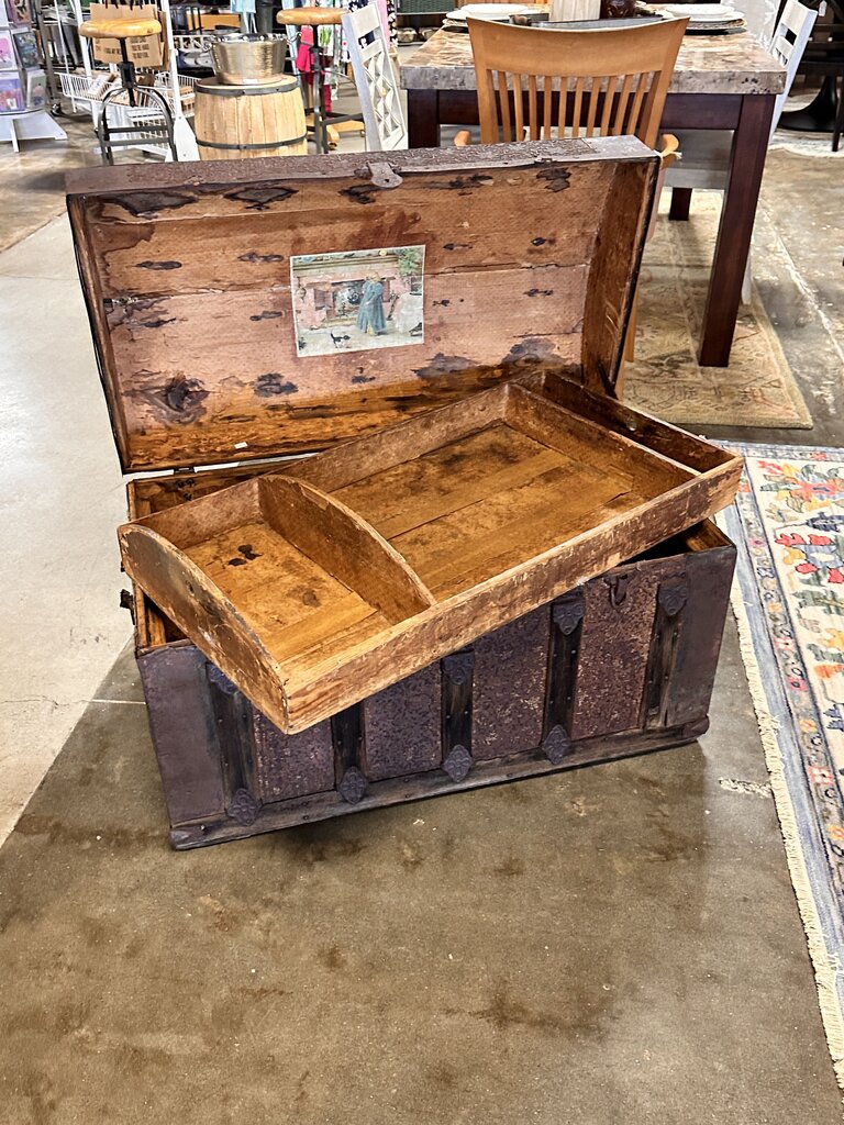 Camel Back Steamer Trunk