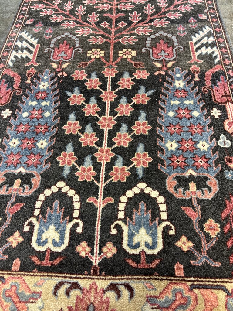 "Tree of Life" Motif Hand Knotted Rug 3 X 5