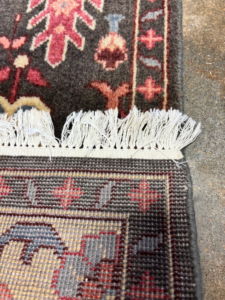 "Tree of Life" Motif Hand Knotted Runner 30.5 X 108