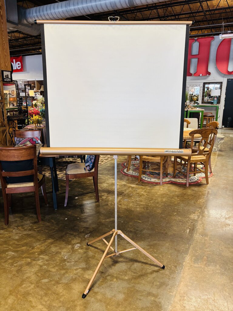 Vintage Retracting Movie Screen