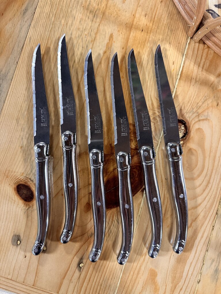 Set 6 Jean Dubost Laguiole Steak Knives