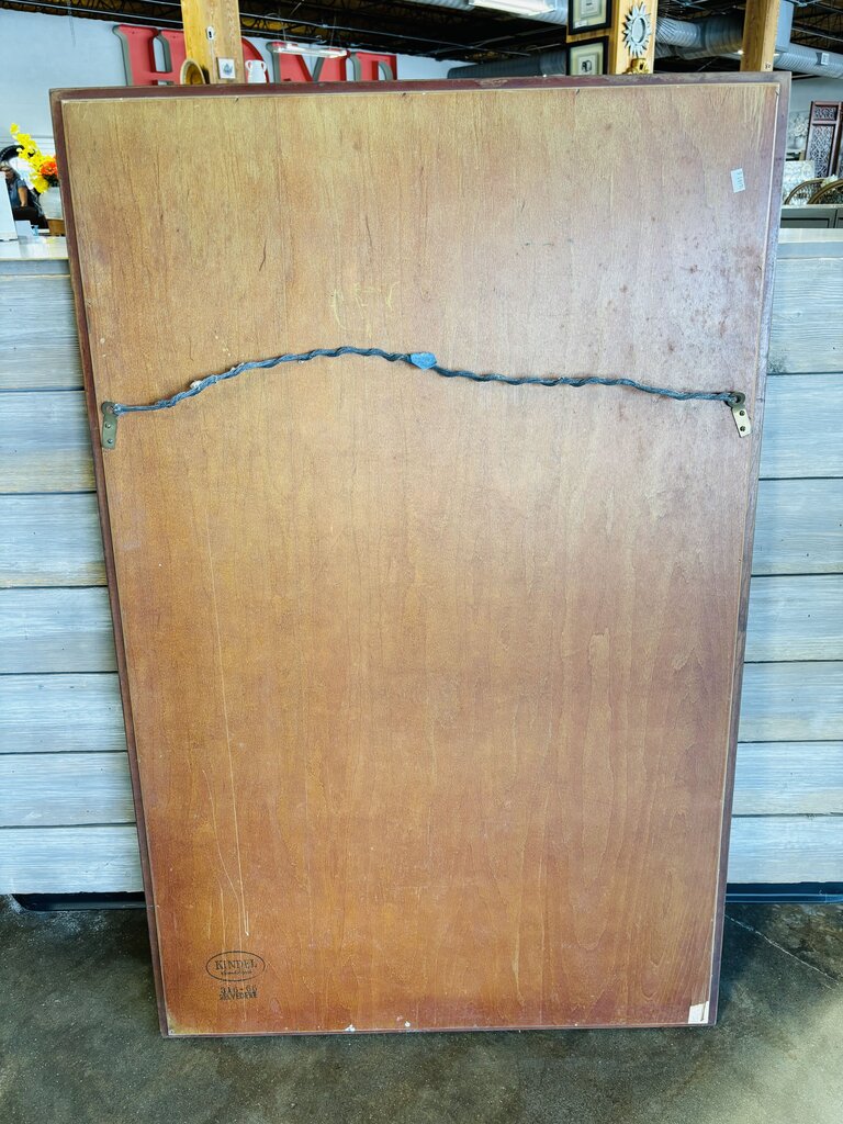 Wood Mirror Ribbon Detail